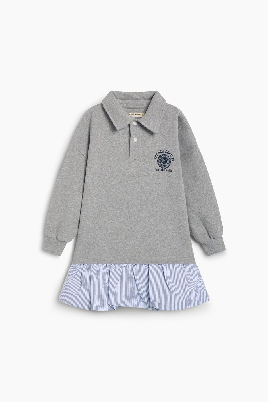 NEW SOCIETY - Ash Dress Mid Grey Malange