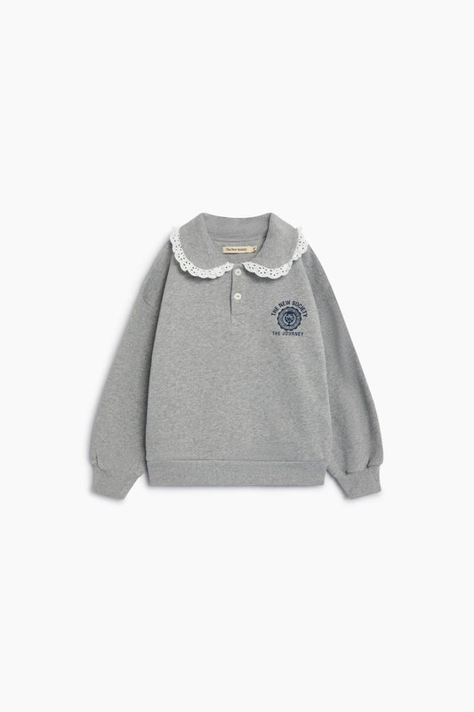 NEW SOCIETY - Ash Polo Mid Grey Melange