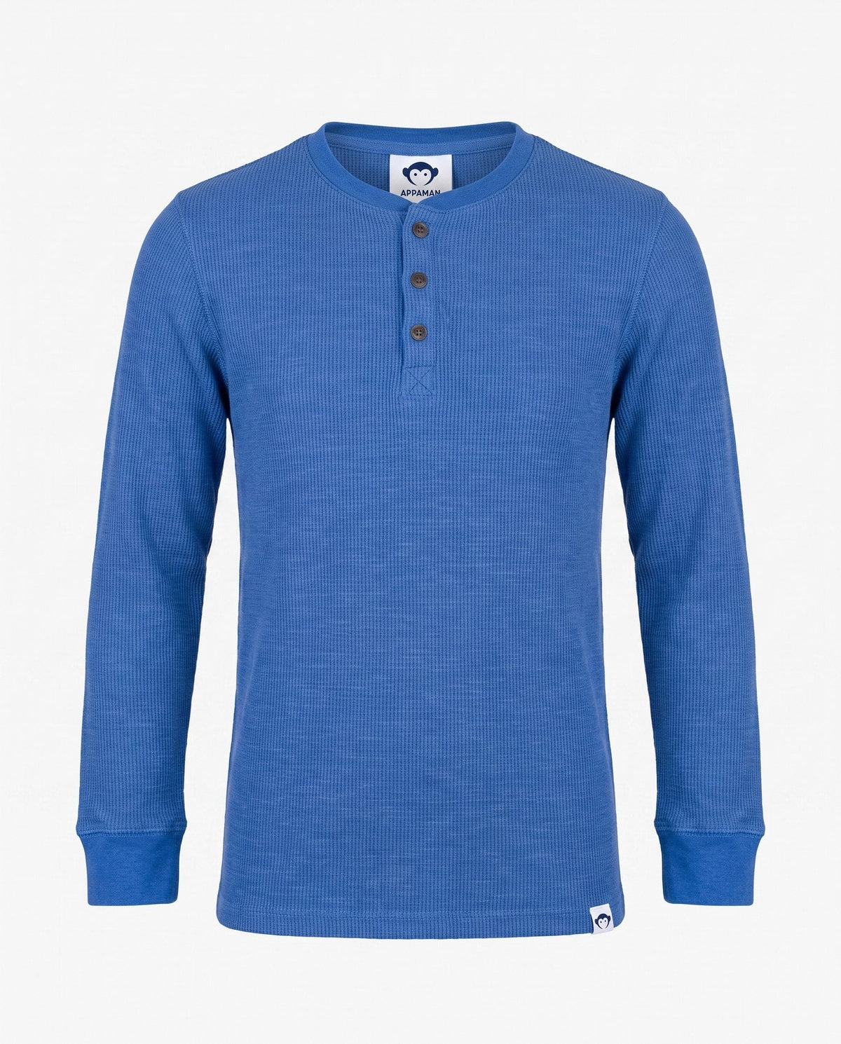 APPAMAN - Classic Blue Craftsman Thermal Henley
