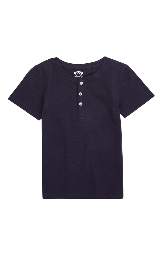 APPAMAN - BB - DAY PARTY HENLEY - NAVY BLUE