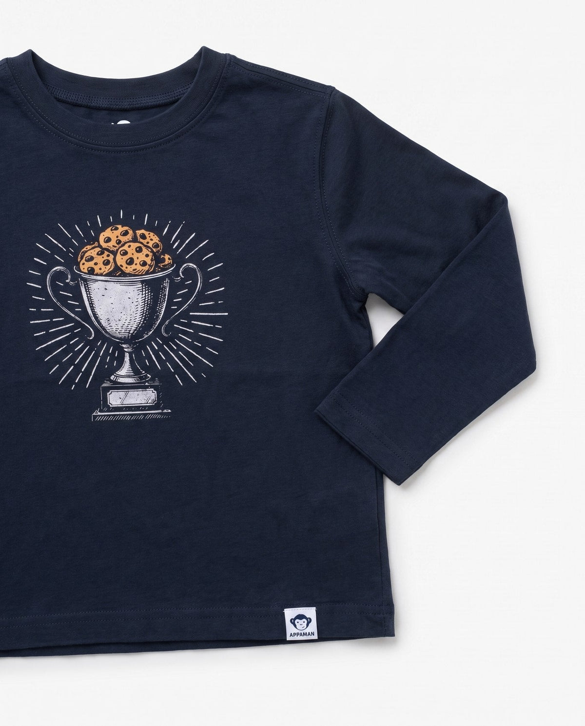 APPAMAN - Graphic Long Sleeve Tee - Black