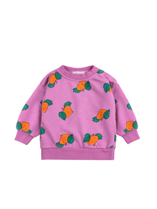 BOBO CHOSES - BBY - TANGERINE ALL OVER SWEATSHIRT - FUCHSIA