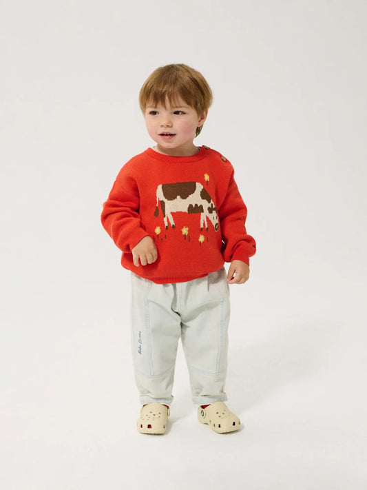 BOBO CHOSES - BBY - FARM ADVENTURE JUMPER - RED