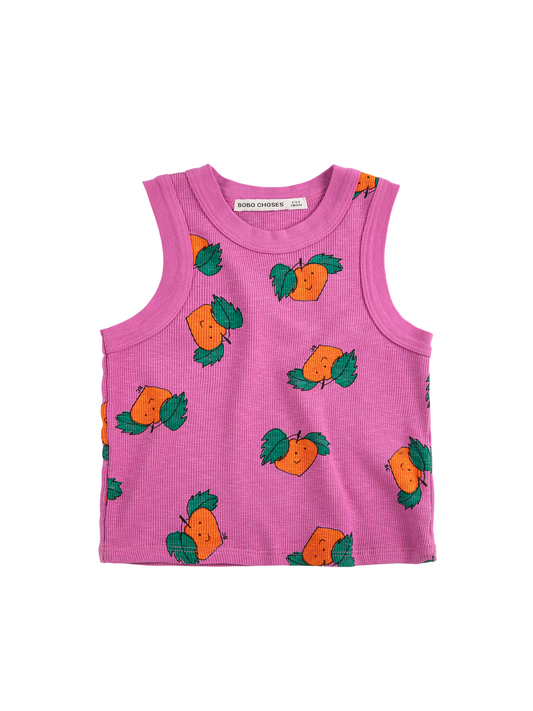 BOBO CHOSES - TG - TANGERINE ALL OVER TANK TOP - PURPLE