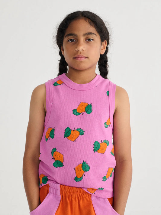 BOBO CHOSES - TG - TANGERINE ALL OVER TANK TOP - PURPLE