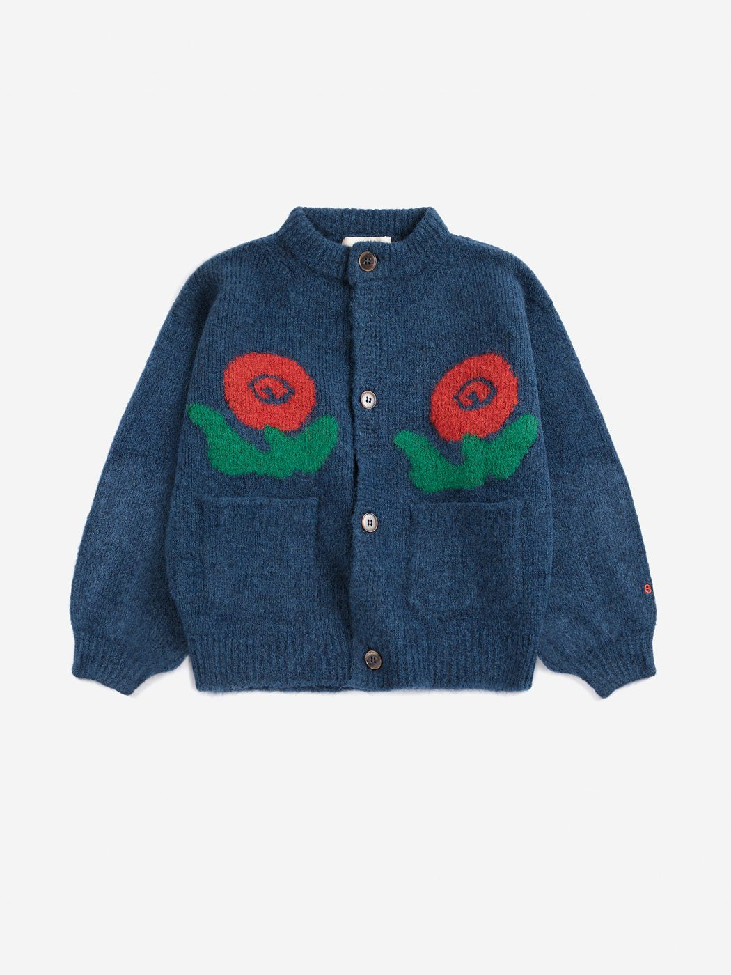 BOBO CHOSES - STAMP BLOOM CARDIGAN - MIDNIGHT BLUE
