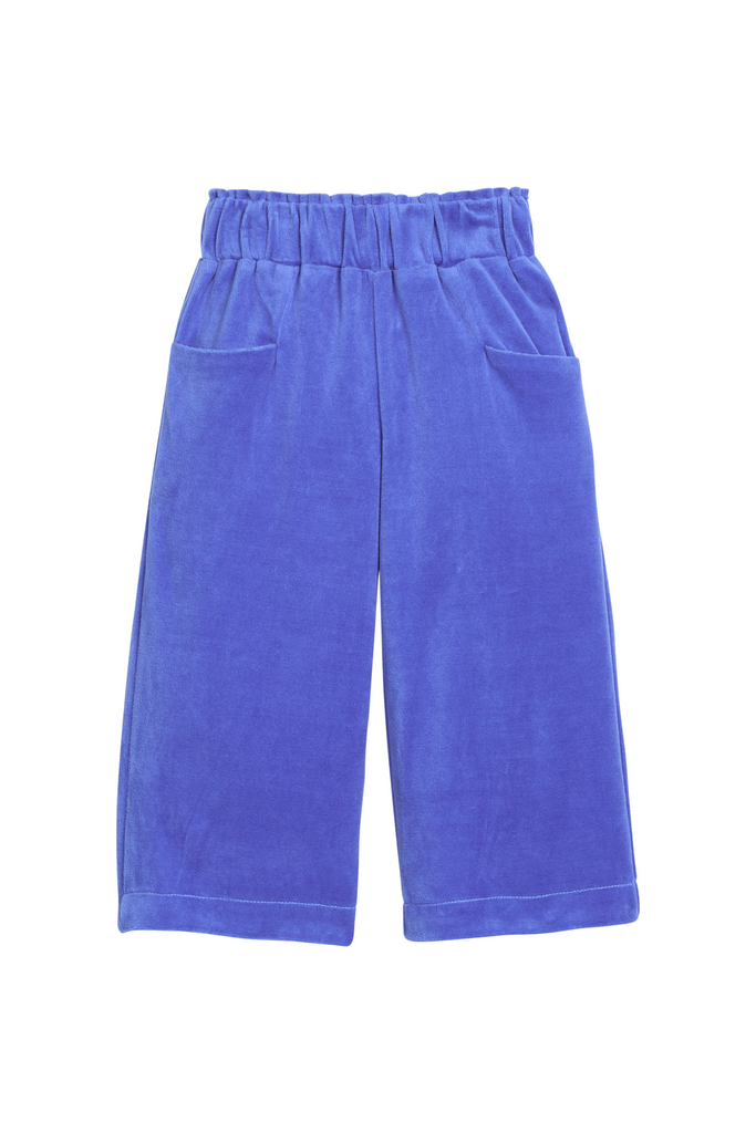 Bisby - Regent's Blue Cropped Palazzo Pants