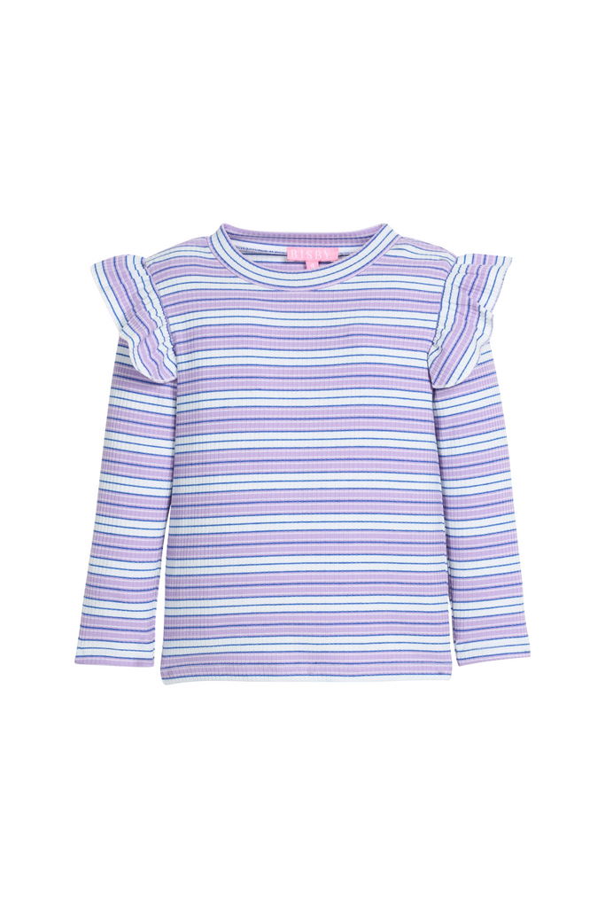 Bisby - Purple & Blue Stripe Sadie Top