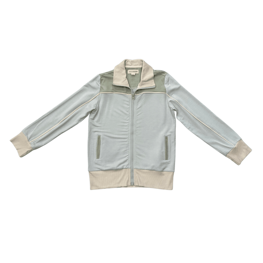 AVERY & ALEXANDER - BB - TRACK ZIP FRONT JACKET - SKY BLUE