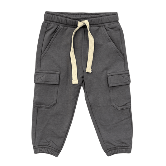 BABYSPROUTS - TB - BOY'S CARGO PANTS - SMOKE