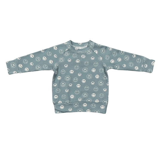 BABYSPROUTS - TB - BOY'S RAGLAN SWEATSHIRT - HEART EYES