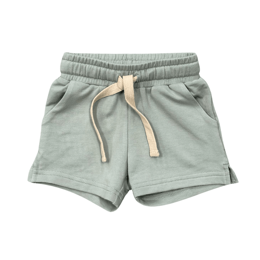 BABYSPROUTS - TG - GIRL'S SHORTS - AQUA GREY