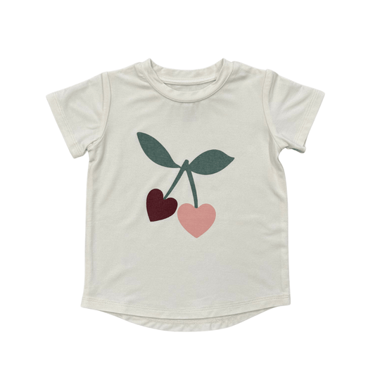 BABYSPROUTS - TG - GIRL'S SHORT SLEEVE TEE - CHERRIES