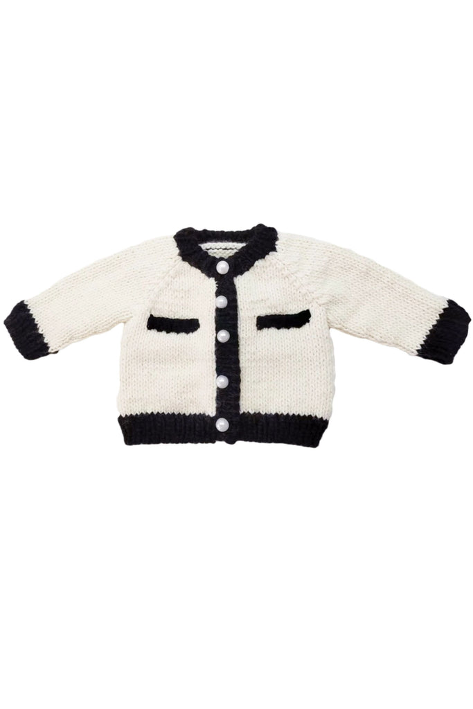 Blueberry Hill - Cream/Black Coco Cardigan