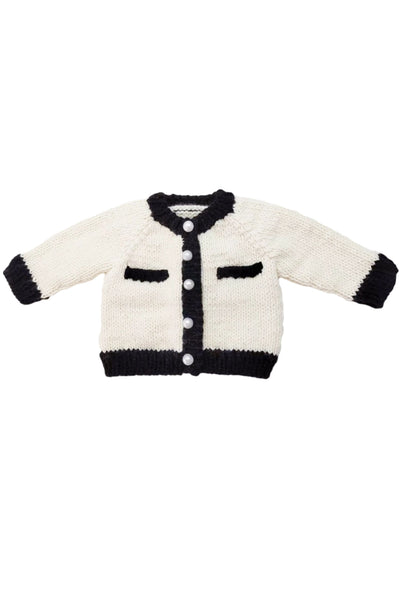 Blueberry Hill - Cream/Black Coco Cardigan