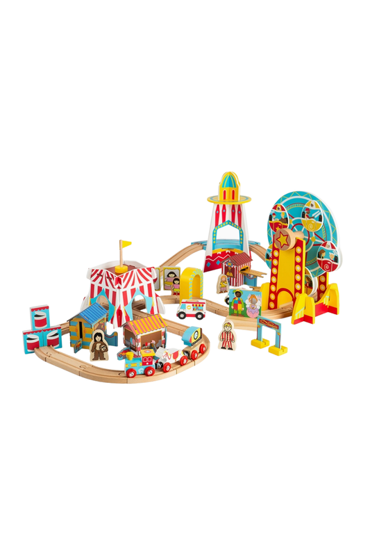 Bigjigs Toys - T&B - Fun Fair Train Set
