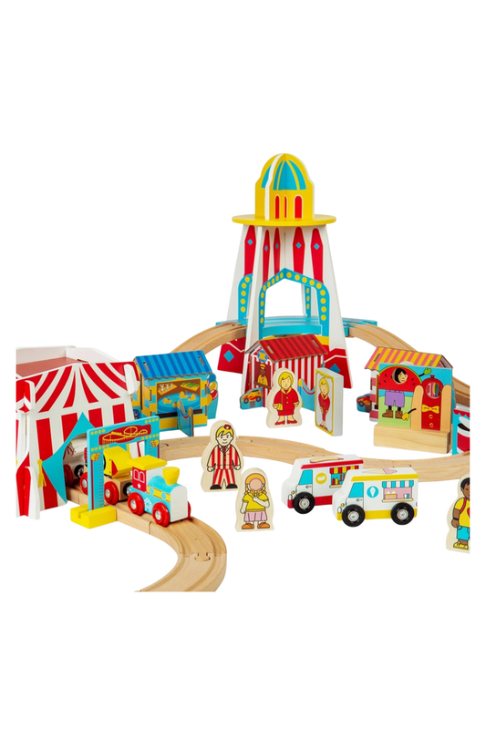 Bigjigs Toys - T&B - Fun Fair Train Set