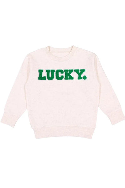 Lucky Varsity Patch St. Patrick's Day Sweatshirt