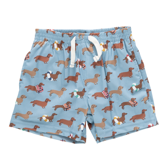 PINK CHICKEN - BB - BOYS SWIM TRUNK - SWIM DACHSHUNDS