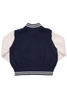 Pink Chicken - Navy Varsity Zip Sweater
