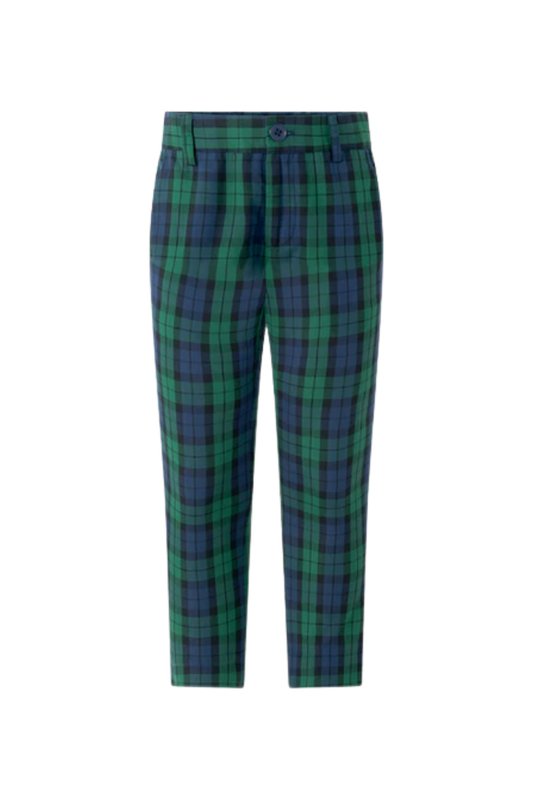 Rachel Riley - TB - Blackwatch Plaid Trouser - Navy/Blue