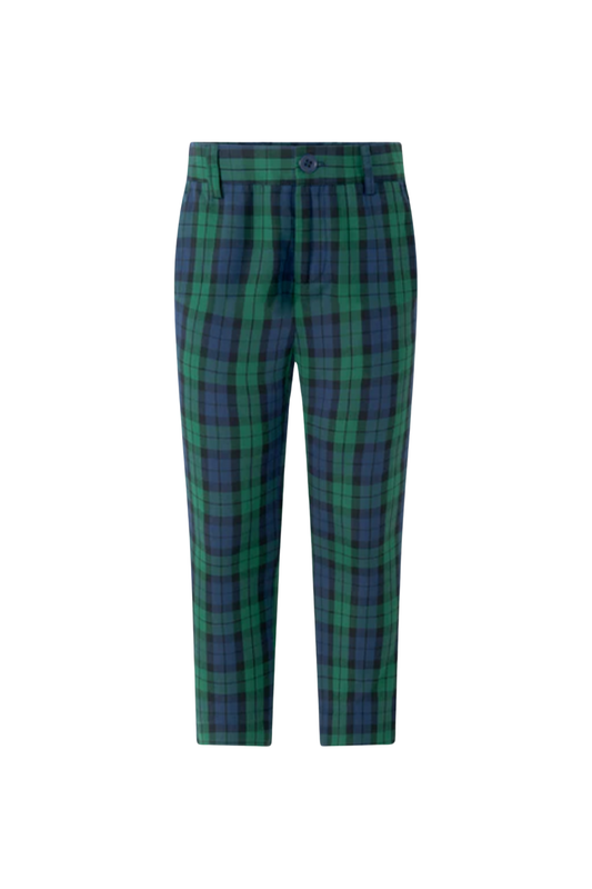Rachel Riley - TB - Blackwatch Plaid Trouser - Navy/Blue