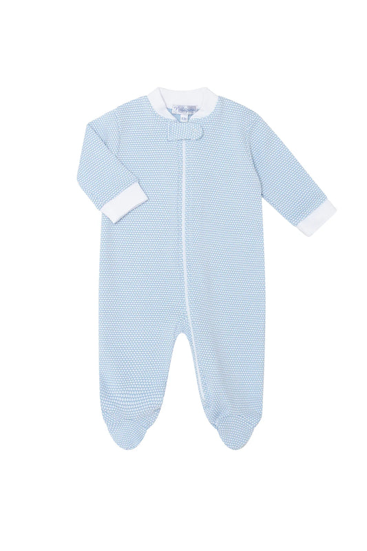 NELLAPIMA - BBY - BLUE BUBBLE ZIPPER FOOTIE - BLUE