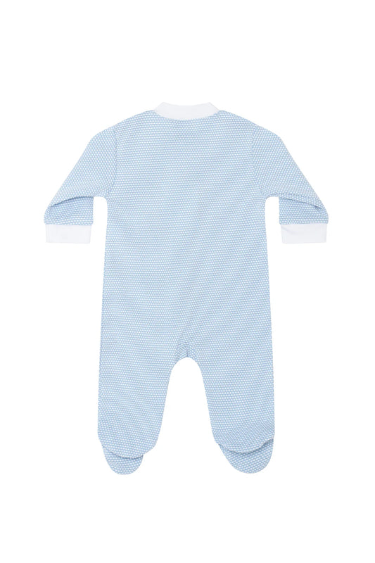 NELLAPIMA - BBY - BLUE BUBBLE ZIPPER FOOTIE - BLUE