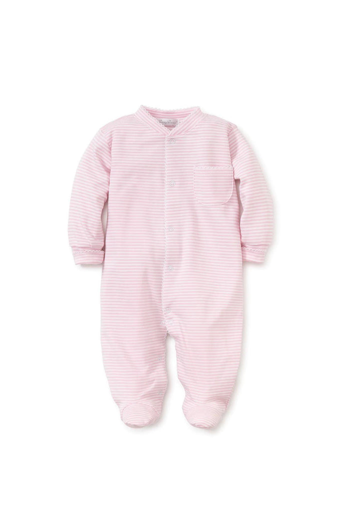 Kissy Kissy - Pink Striped Footie
