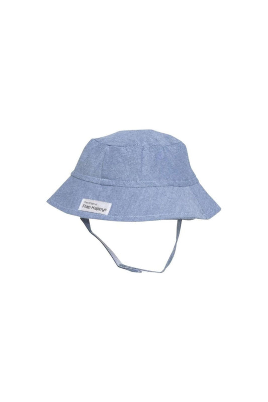 Flap Happy - UPF 50 Bucket Sun Hat - Chambray
