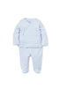 Kissy Kissy - Light Blue Cross Tee Footed Pant Set
