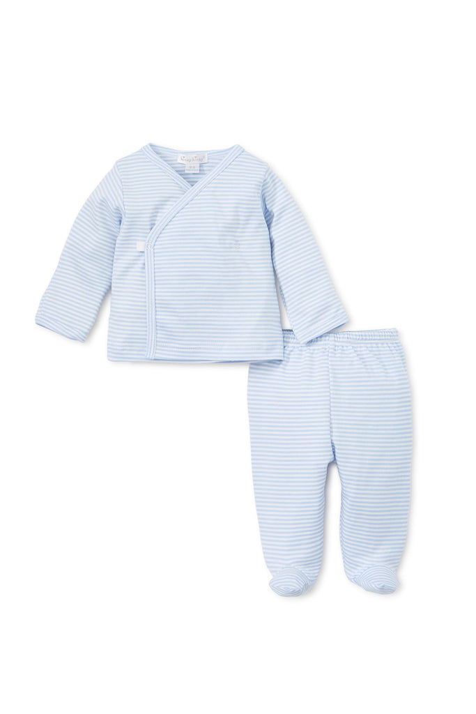 Kissy Kissy - Light Blue Cross Tee Footed Pant Set