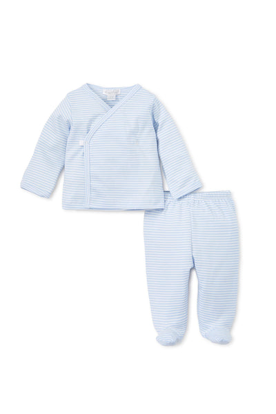 Kissy Kissy - Light Blue Cross Tee Footed Pant Set