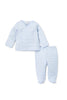Kissy Kissy - Light Blue Cross Tee Footed Pant Set