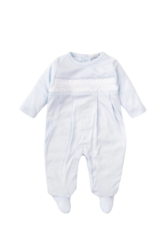 KISSY KISSY - BBY - HAND SMOCK CLB CHARMED-FOOTIE - LIGHT BLUE