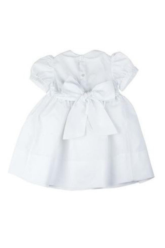 Feltman Brothers - Diamond Smocked Dress - White