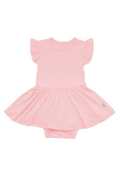 Pink Twirl Bodysuit Dress