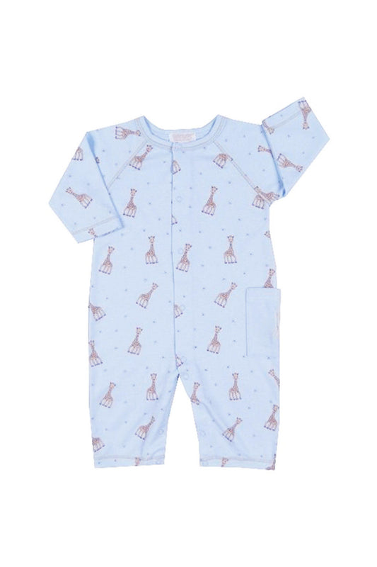 Kissy Kissy - Sophie Giraffe Blue Playsuit