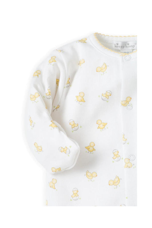 KISSY KISSY - BBY - HATCHLINGS FOOTIE - WHITE/YELLOW