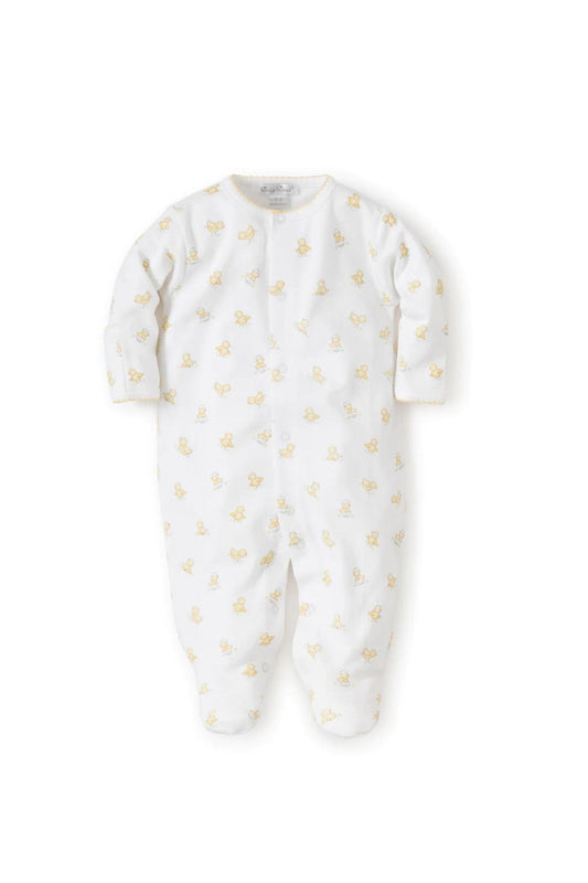 KISSY KISSY - BBY - HATCHLINGS FOOTIE - WHITE/YELLOW