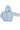 Feltman Brothers - Light Blue Hooded Cable Cardigan