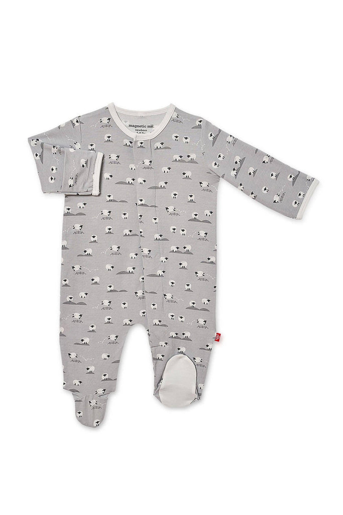 Gray Baa Baa Modal Magnetic Footie