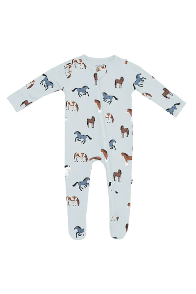 Kyte Baby - Horse Zippered Footie