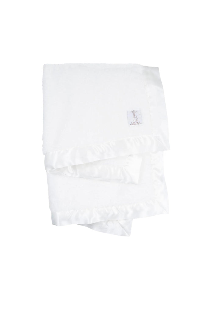Little Giraffe - White Chenille Blanket