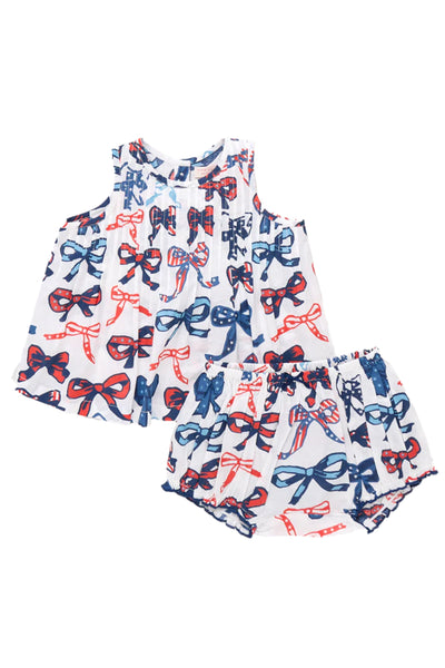 Pink Chicken - Red White and Bows Jaipur 2-Piece Set