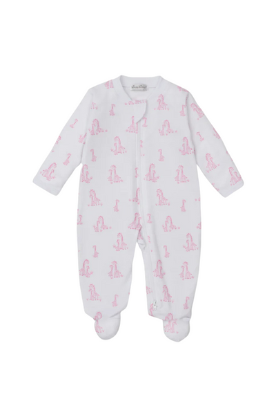 Kissy Kissy - Pink Giraffe Grace Footie