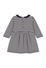 Petit Bateau - Navy Striped Collar Dress (Infant)