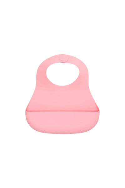 Blush Pink Silicone Bib