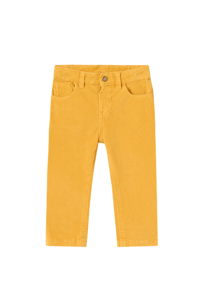 Yellow Slim Fit Cord Trousers (Infant)