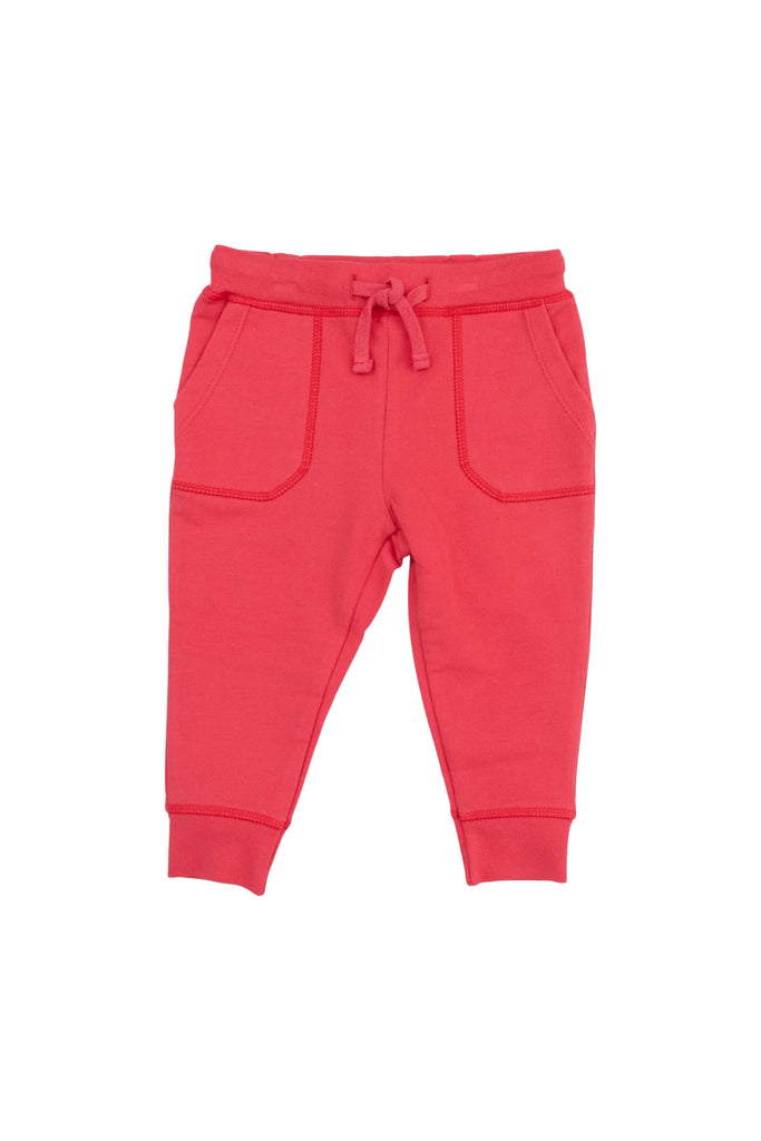 Angel Dear - Sailboat Red French Terry Jogger